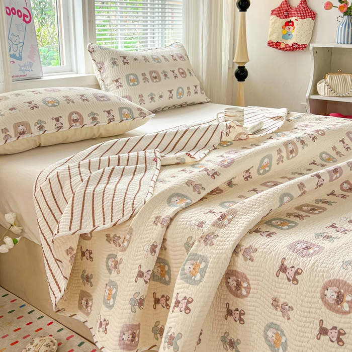 91家纺网 家纺一手货源 找家纺 羽爱家纺2025全棉13372新疆棉花床盖三件套 漫游记