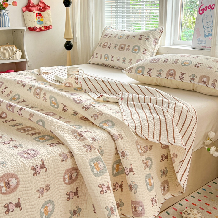 91家纺网 家纺一手货源 找家纺 羽爱家纺2025全棉13372新疆棉花床盖三件套 漫游记