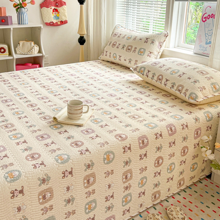 91家纺网 家纺一手货源 找家纺 羽爱家纺2025全棉13372新疆棉花床盖三件套 漫游记