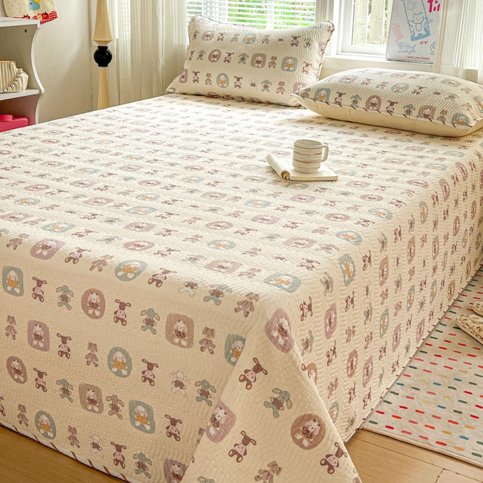 91家纺网 家纺一手货源 找家纺 羽爱家纺2025全棉13372新疆棉花床盖三件套 漫游记