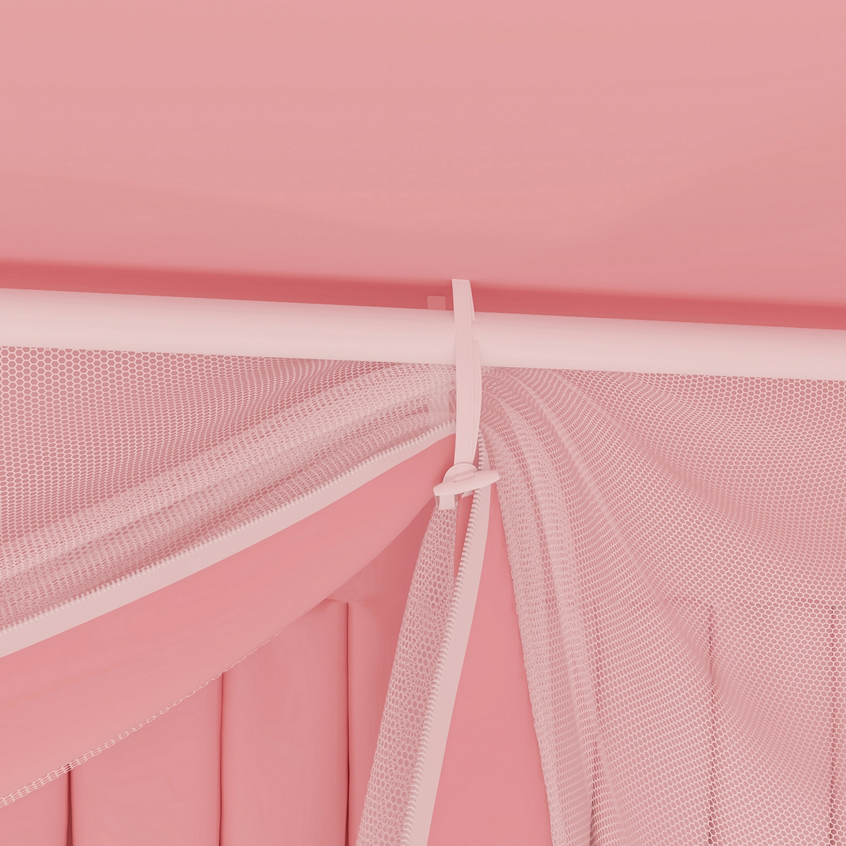 91家纺网 家纺一手货源 找家纺 （总）浪幔纱蚊帐 2025新款纯色夹棉蚊帐