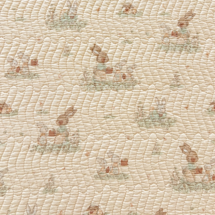 91家纺网 家纺一手货源 找家纺 羽爱家纺2025全棉13372新疆棉花床盖三件套 萌萌兔