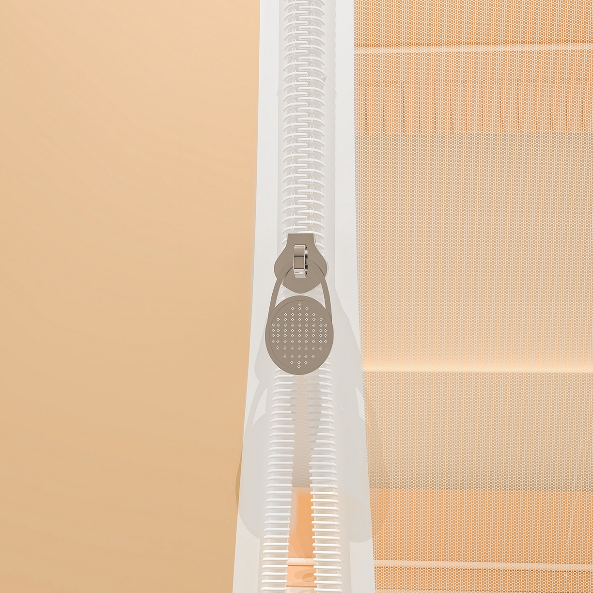 91家纺网 家纺一手货源 找家纺 浪幔纱蚊帐 2025新款纯色夹棉蚊帐 咖色