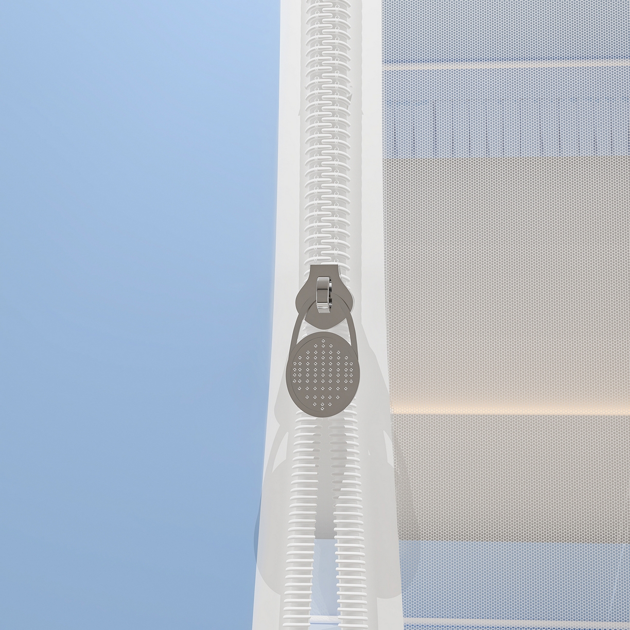 91家纺网 家纺一手货源 找家纺 浪幔纱蚊帐 2025新款纯色夹棉蚊帐 蓝色