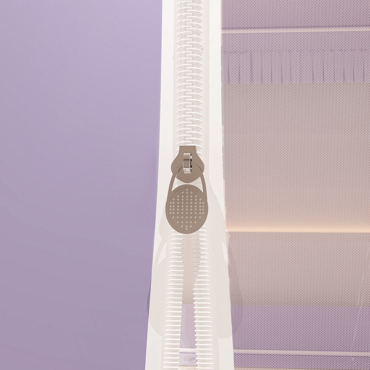 91家纺网 家纺一手货源 找家纺 浪幔纱蚊帐 2025新款纯色夹棉蚊帐 紫色