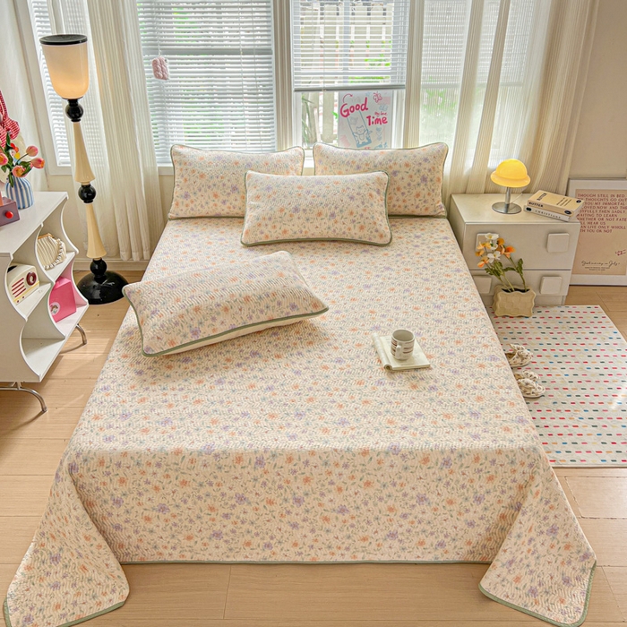 91家纺网 家纺一手货源 找家纺 羽爱家纺 2025全棉13372新疆棉花床盖四件套 花甜