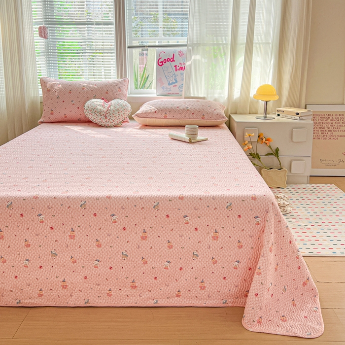 91家纺网 家纺一手货源 找家纺 羽爱家纺 2025全棉13372新疆棉花床盖四件套 精灵乐园