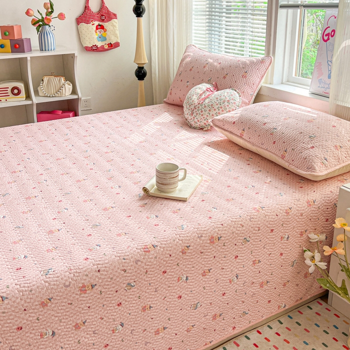 91家纺网 家纺一手货源 找家纺 羽爱家纺 2025全棉13372新疆棉花床盖四件套 精灵乐园