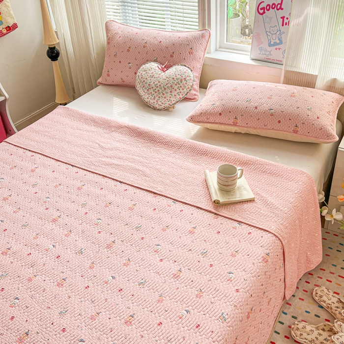 91家纺网 家纺一手货源 找家纺 羽爱家纺 2025全棉13372新疆棉花床盖四件套 精灵乐园