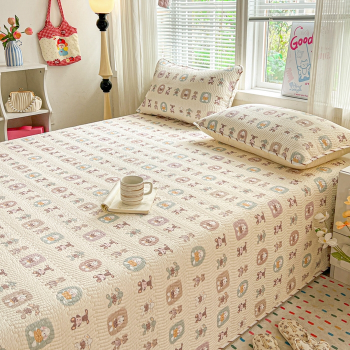 91家纺网 家纺一手货源 找家纺 羽爱家纺 2025全棉13372新疆棉花床盖四件套 漫游记