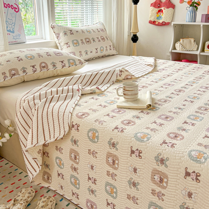 91家纺网 家纺一手货源 找家纺 羽爱家纺 2025全棉13372新疆棉花床盖四件套 漫游记