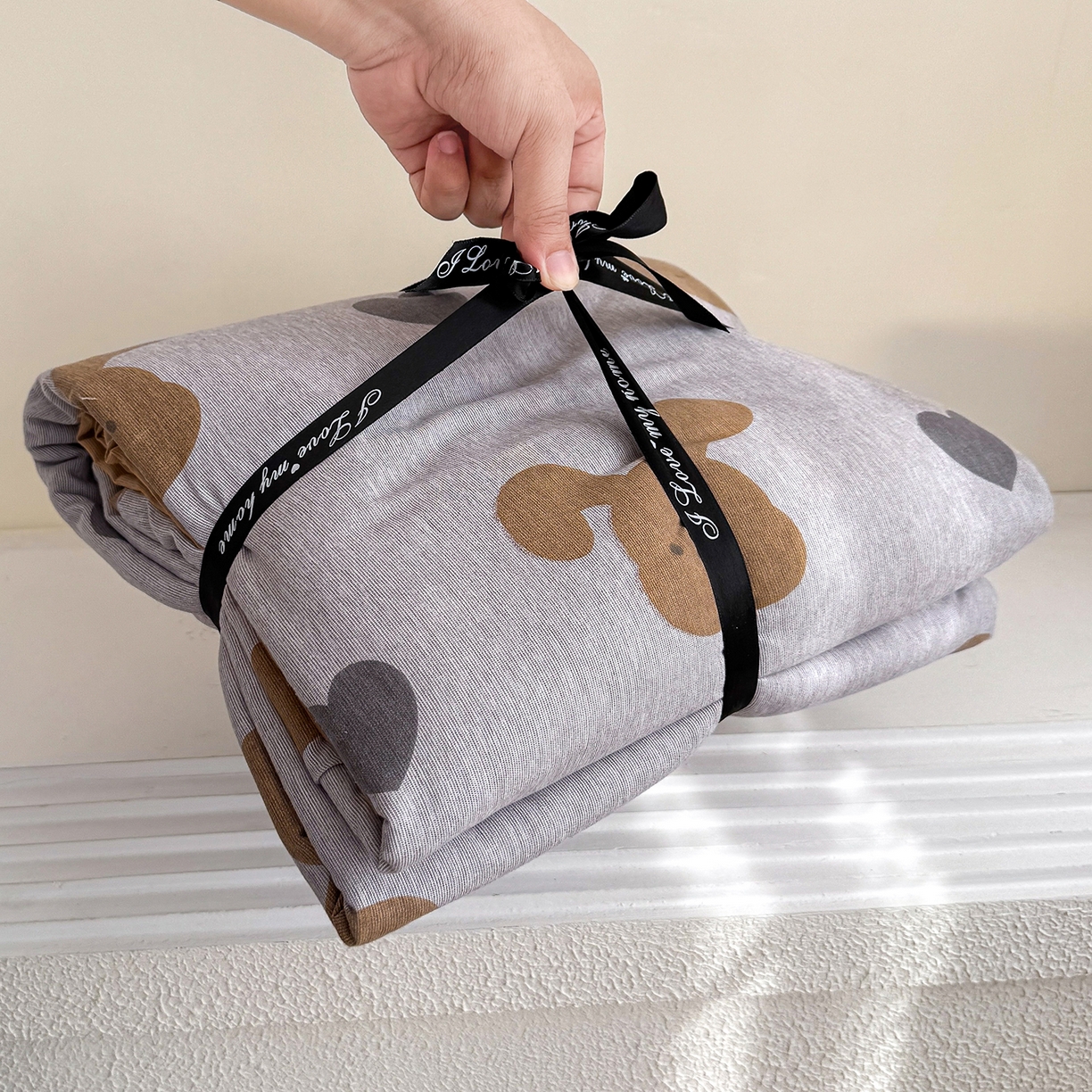 91家纺网 家纺一手货源 找家纺 （总）竹合家纺 2025秋冬新款加厚磨毛色织暖绒系列针织四件套高克重