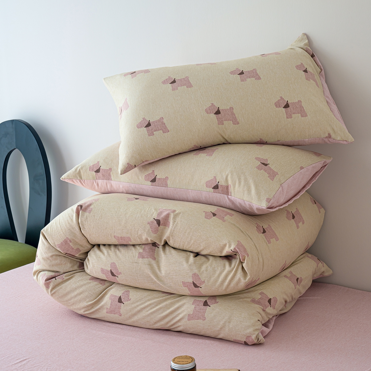 91家纺网 家纺一手货源 找家纺 （总）竹合家纺 2025秋冬新款加厚磨毛色织暖绒系列针织四件套高克重