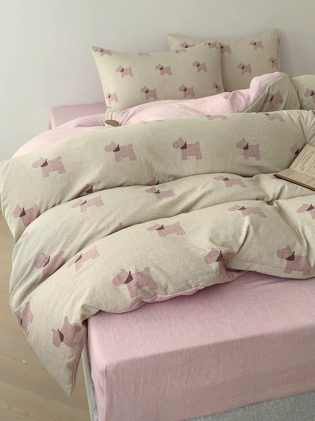 91家纺网 家纺一手货源 找家纺 （总）竹合家纺 2025秋冬新款加厚磨毛色织暖绒系列针织四件套高克重