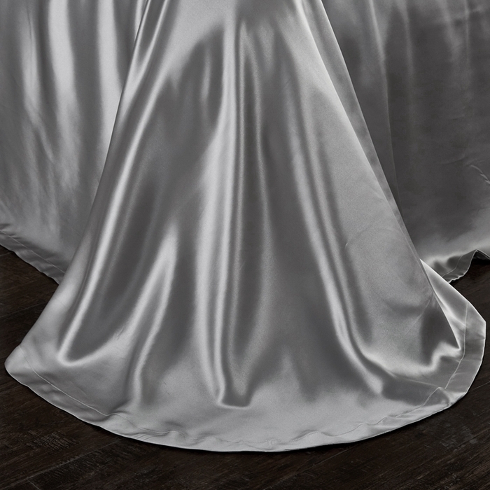 91家纺网 家纺一手货源 找家纺 （总）赫本真丝馆 2025新款素色全真丝系四件套