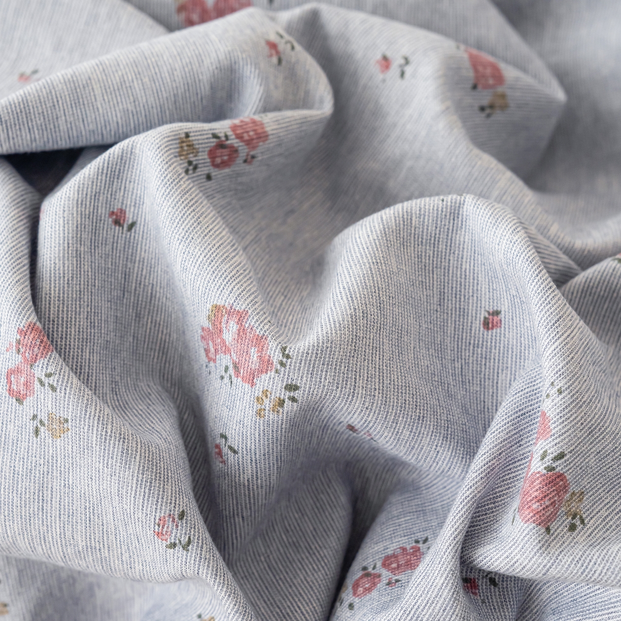 91家纺网 家纺一手货源 找家纺 竹合家纺 2025秋冬新款加厚磨毛色织暖绒系列针织四件套高克重 浣溪沙