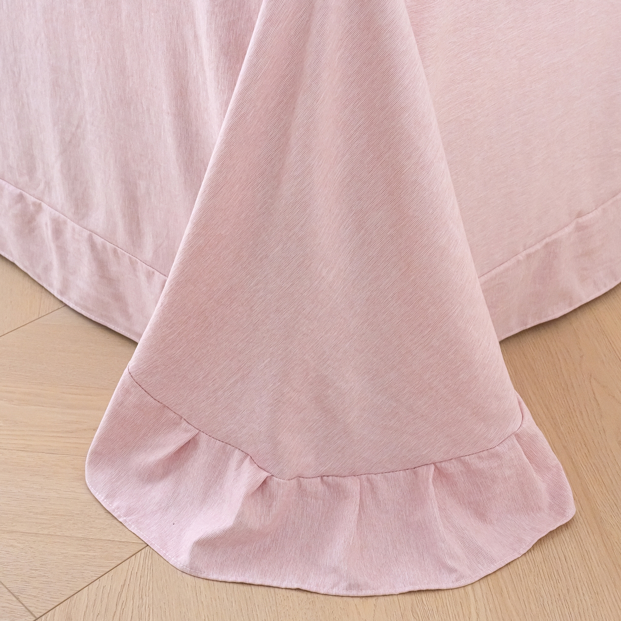 91家纺网 家纺一手货源 找家纺 竹合家纺 2025秋冬新款加厚磨毛色织暖绒系列针织四件套高克重 浣溪沙