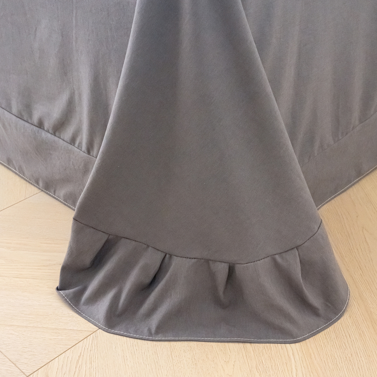 91家纺网 家纺一手货源 找家纺 竹合家纺 2025秋冬新款加厚磨毛色织暖绒系列针织四件套高克重 几何方块