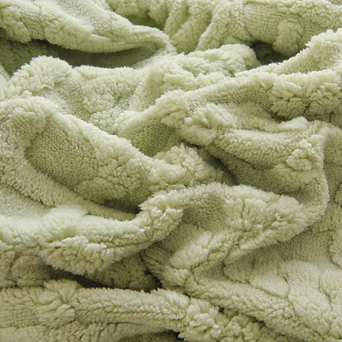 91家纺网 家纺一手货源 找家纺 启博家纺 2025新款简约提花保暖绒办公椅套 果绿 小号