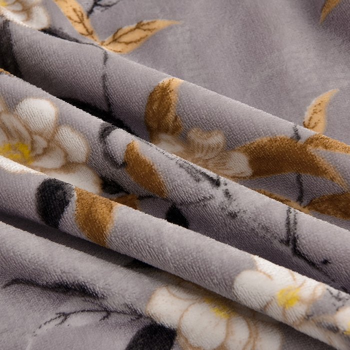 91家纺网 家纺一手货源 找家纺 佳一 2025新款高克重8-9斤 印花牛奶绒四件套 夏花之梦