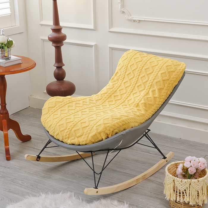 91家纺网 家纺一手货源 找家纺 （总）启博家纺 2025新款简约提花保暖绒龙虾摇摇椅套