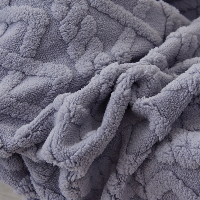 91家纺网 家纺一手货源 找家纺 启博家纺 2025新款简约提花保暖绒龙虾摇摇椅套 灰色 小号