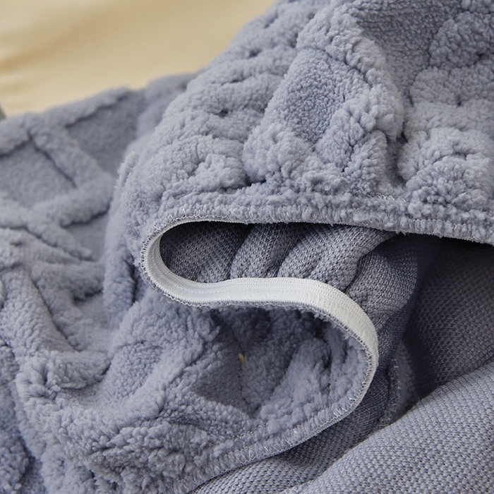 91家纺网 家纺一手货源 找家纺 启博家纺 2025新款简约提花保暖绒龙虾摇摇椅套 灰色 大号