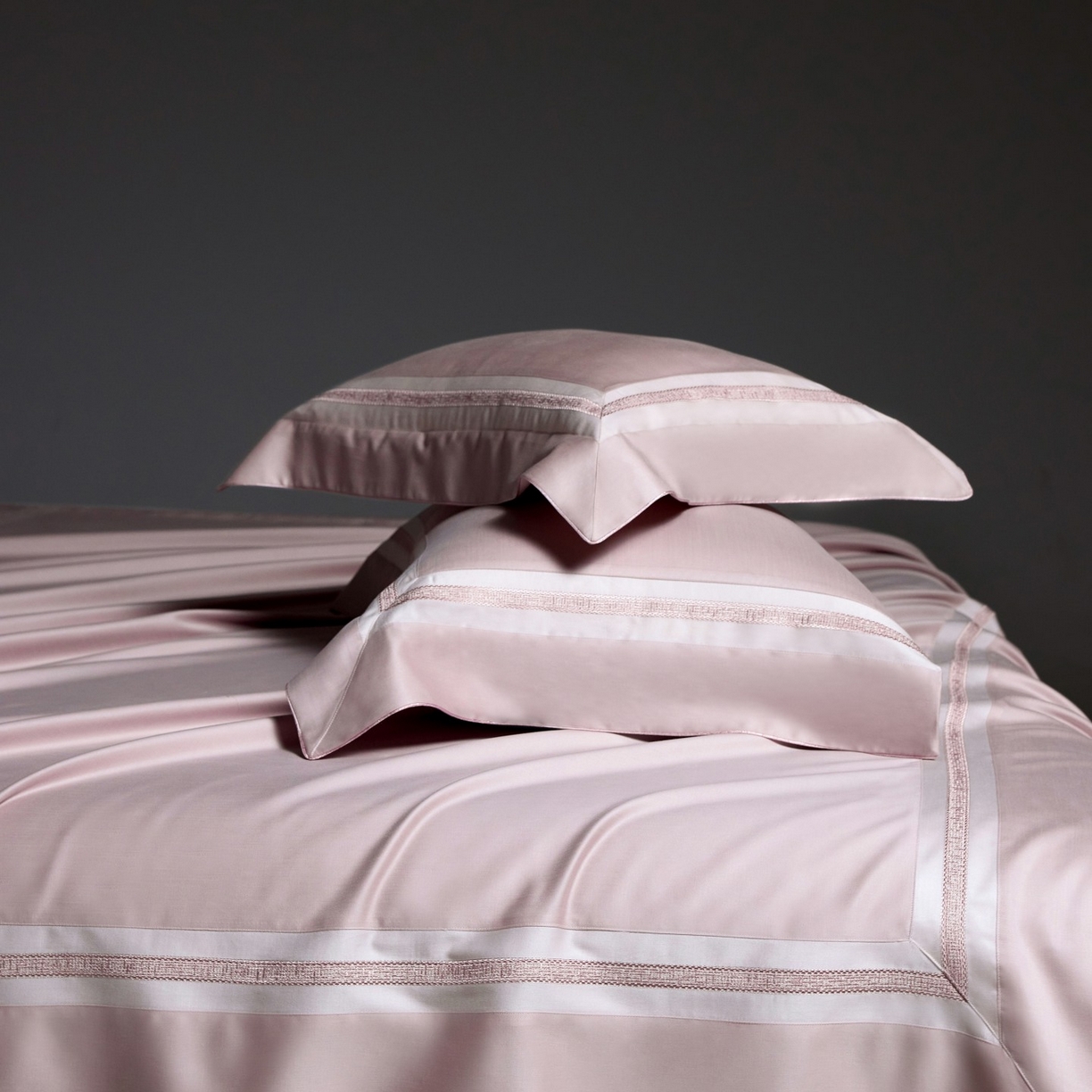 91家纺网 家纺一手货源 找家纺 时亿家居 2025新款超细旦天丝棉磨毛四件套-misscoco小香系列 misscoco 小香 粉