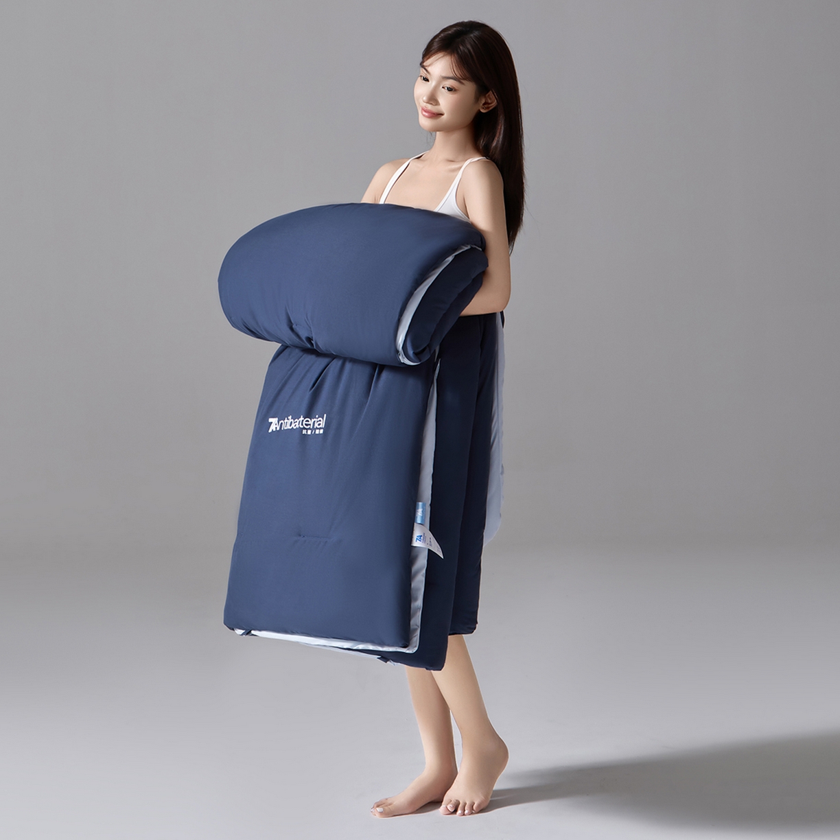 91家纺网 家纺一手货源 找家纺 （总）玛德琳 2025新款7A吸湿发热抗菌子母被被子被芯