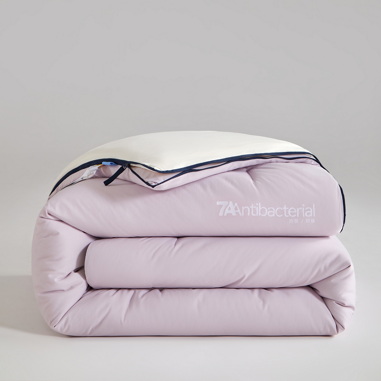 玛德琳 2025新款7A吸湿发热抗菌子母被被子被芯 樱雾粉