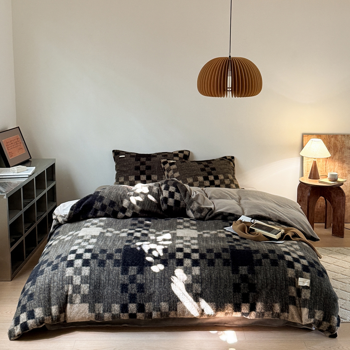 91家纺网 家纺一手货源 找家纺 （总）小春日和 2025新款全棉双层纱A类母婴四件套纯棉提花纱布床上用品四件套纯色床单亲肤被套民宿套件1.8床笠