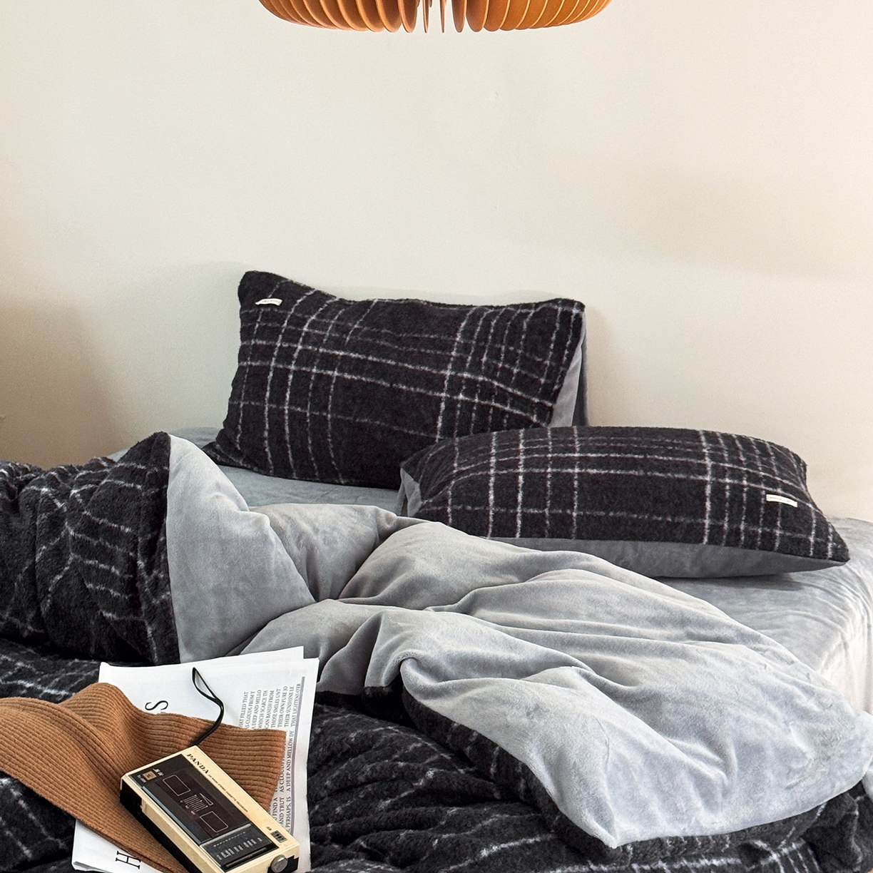 91家纺网 家纺一手货源 找家纺 小春日和 202新款羊绒冬季保暖亲肤高克重四件套冬天绒被套牛奶绒纯色床单加厚暖绒学生三件套1.8保暖牛奶绒床笠 兰亭