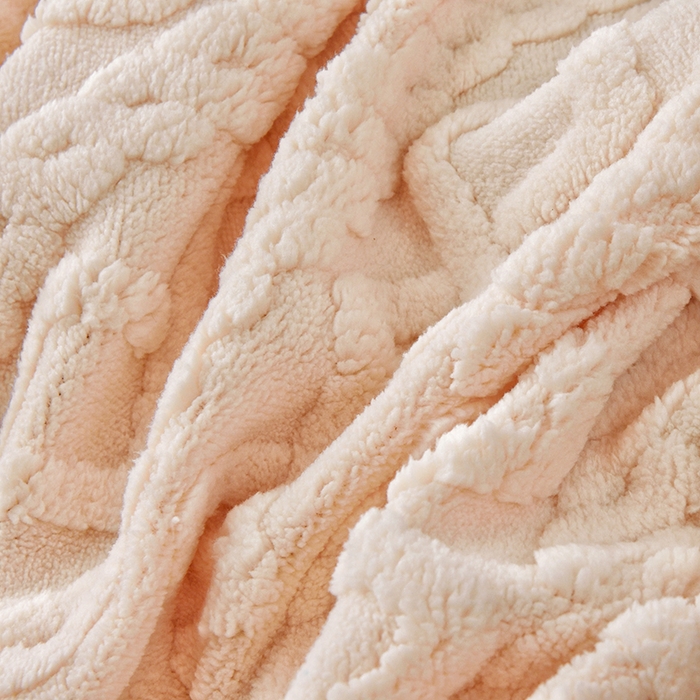 91家纺网 家纺一手货源 找家纺 启博家纺 2025新款提花保暖绒单人躺椅套 米白 单人躺椅套