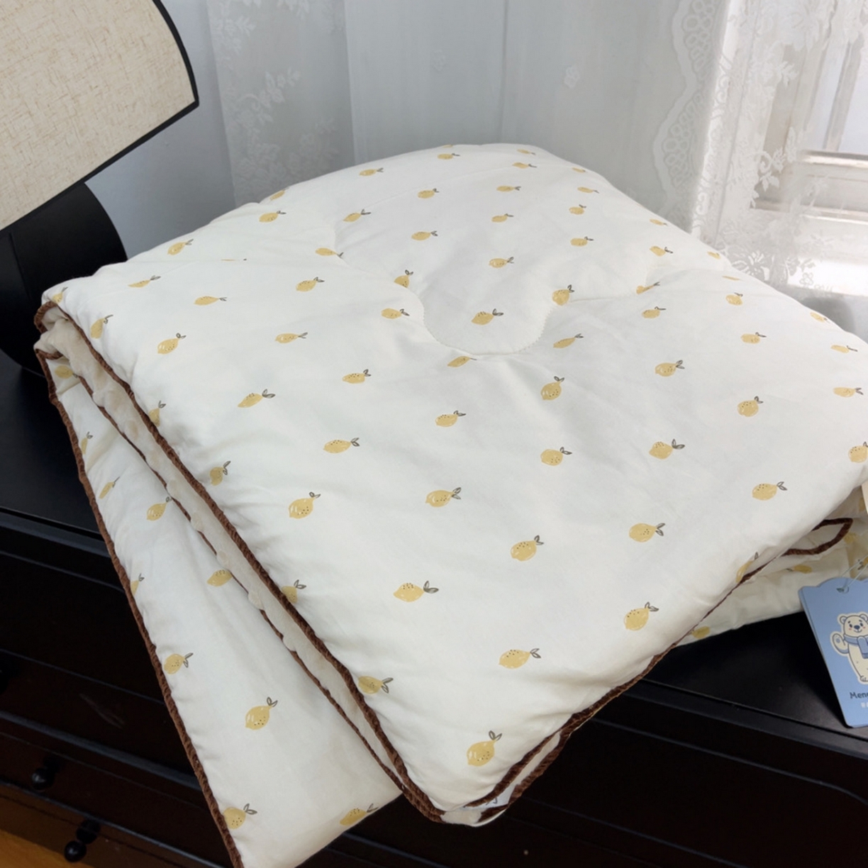 91家纺网 家纺一手货源 找家纺 暖居 2025新款麻绳款嵌条纯棉春秋豆豆被被子被芯四季通用 波罗密