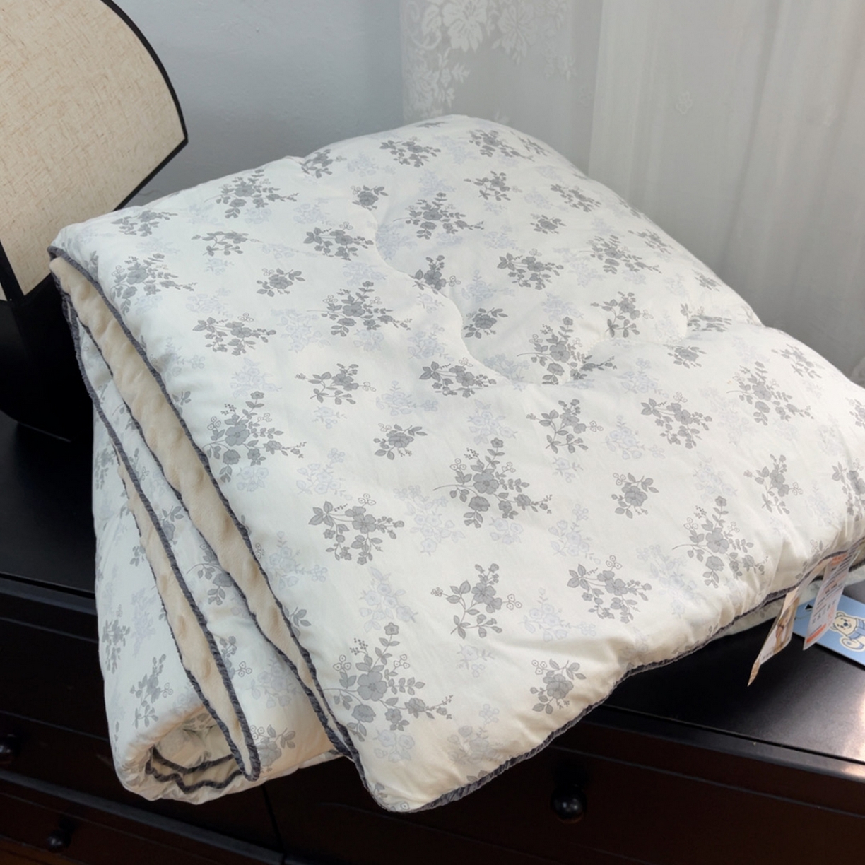 91家纺网 家纺一手货源 找家纺 暖居 2025新款麻绳款嵌条纯棉春秋豆豆被被子被芯四季通用 疏影