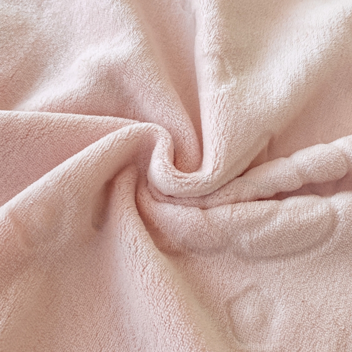 91家纺网 家纺一手货源 找家纺 艾佳 2025新款高克重超柔牛奶绒婴儿绒雕花烂花四件套-山茶花系列 山茶花-韩版蜜桃粉