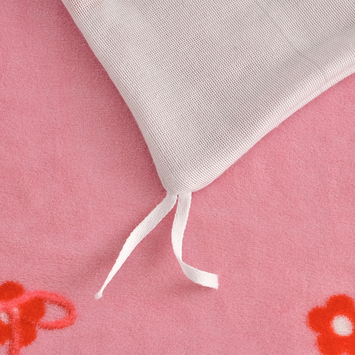 91家纺网 家纺一手货源 找家纺 雅芝蓝 2025新款8-9斤高克重印花牛奶绒四件套保暖绒套件直播爆款 粉蝶结花