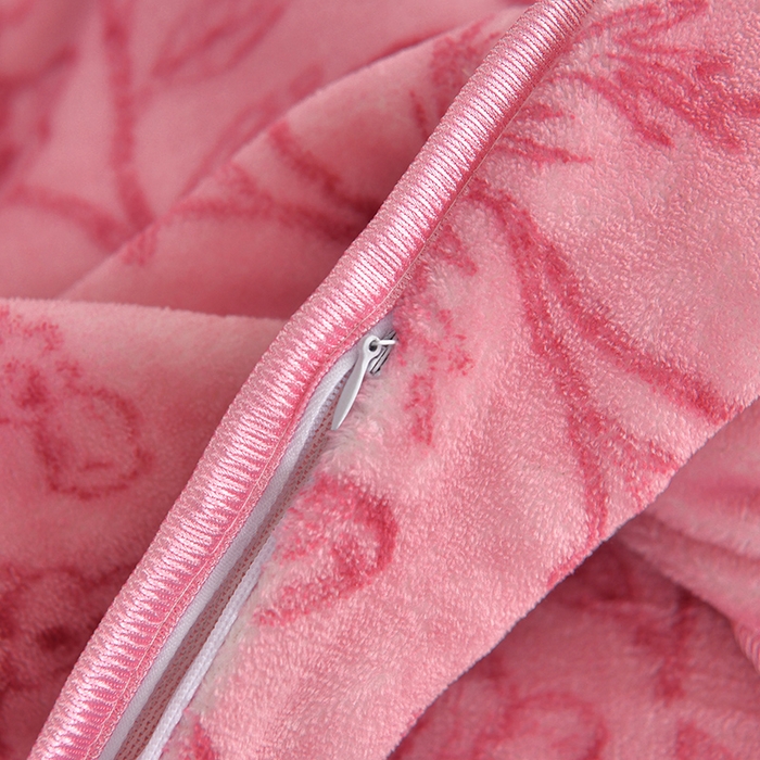 91家纺网 家纺一手货源 找家纺 雅芝蓝 2025新款8-9斤高克重印花牛奶绒四件套保暖绒套件直播爆款 粉花韵