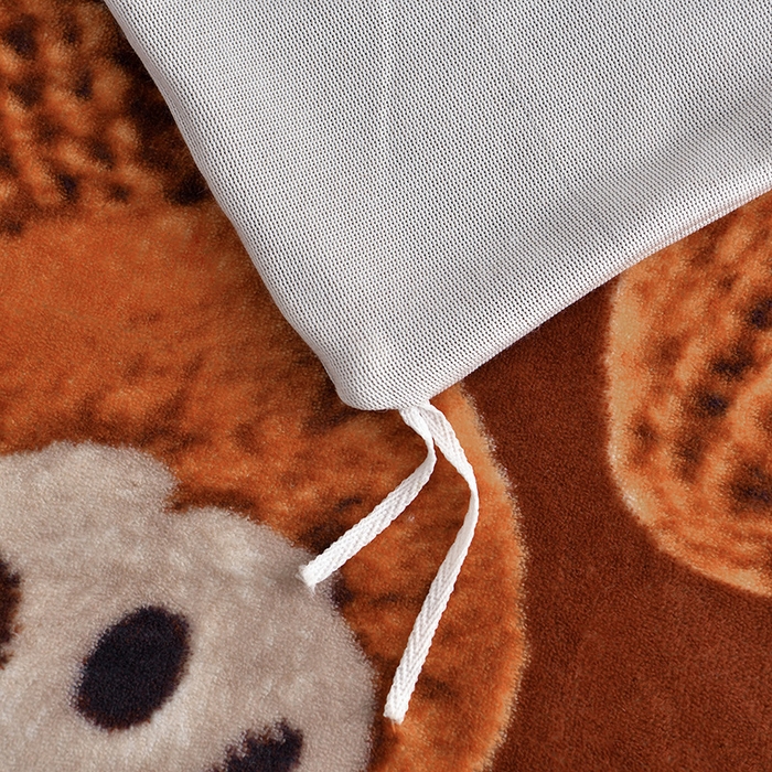 91家纺网 家纺一手货源 找家纺 雅芝蓝 2025新款8-9斤高克重印花牛奶绒四件套保暖绒套件直播爆款 萌趣熊