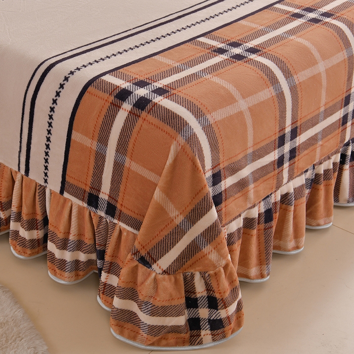 91家纺网 家纺一手货源 找家纺 雅芝蓝 2025新款8-9斤高克重印花牛奶绒四件套保暖绒套件直播爆款 暖橙格调