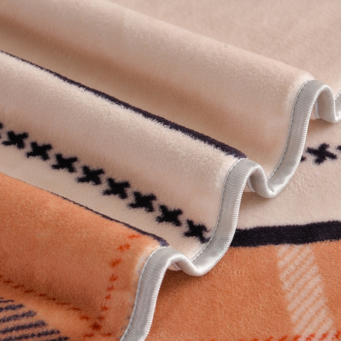 91家纺网 家纺一手货源 找家纺 雅芝蓝 2025新款8-9斤高克重印花牛奶绒四件套保暖绒套件直播爆款 暖橙格调