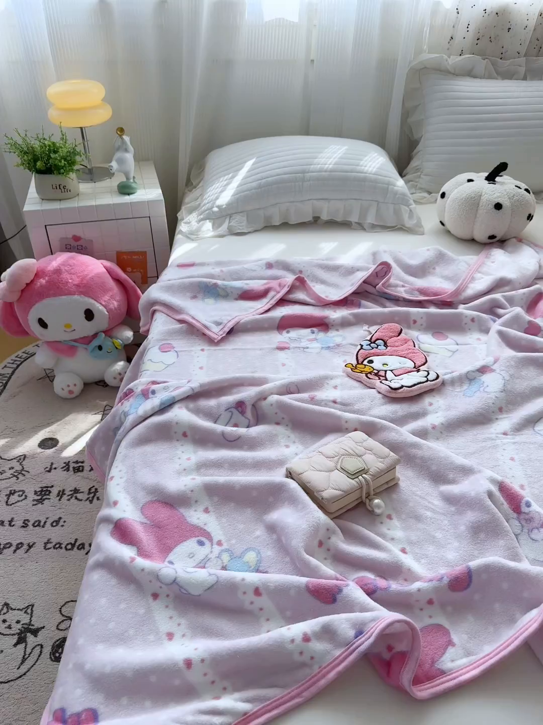 91家纺网 家纺一手货源 找家纺 （总）花满路 2025新款亲肤舒适卡通系列毛毯