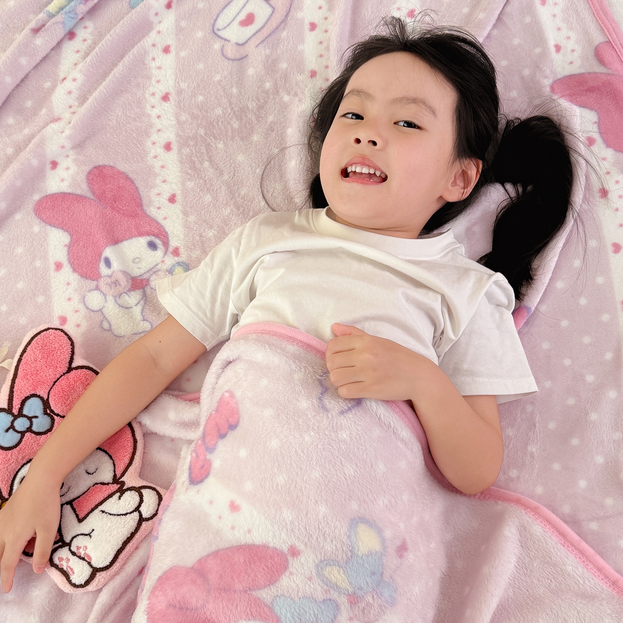 91家纺网 家纺一手货源 找家纺 （总）花满路 2025新款亲肤舒适卡通系列毛毯