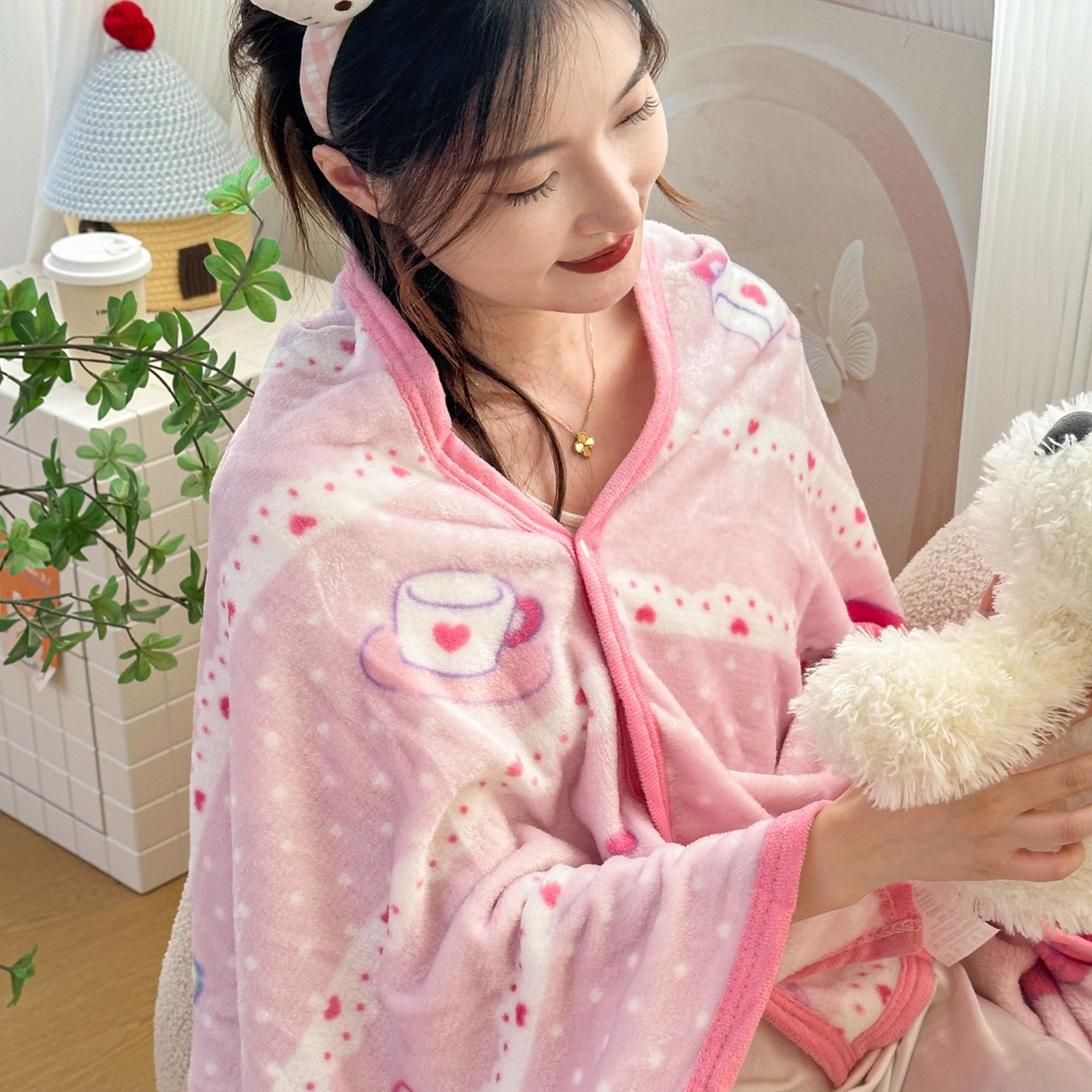 91家纺网 家纺一手货源 找家纺 （总）花满路 2025新款亲肤舒适卡通系列毛毯