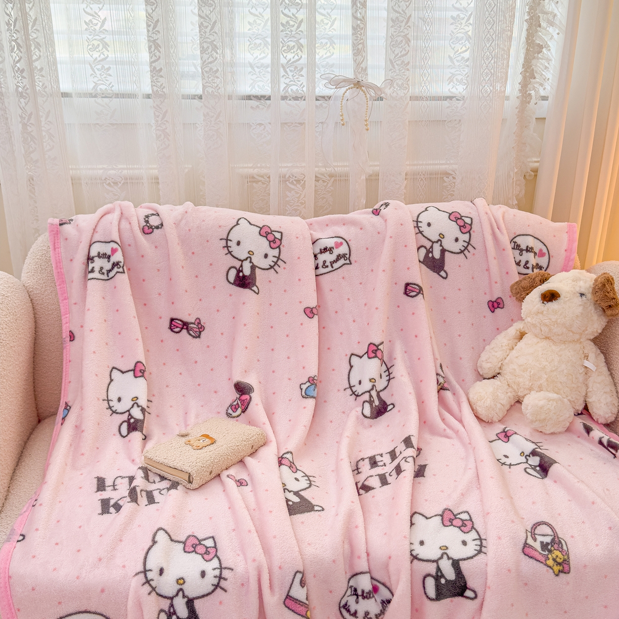 91家纺网 家纺一手货源 找家纺 （总）花满路 2025新款亲肤舒适卡通系列毛毯