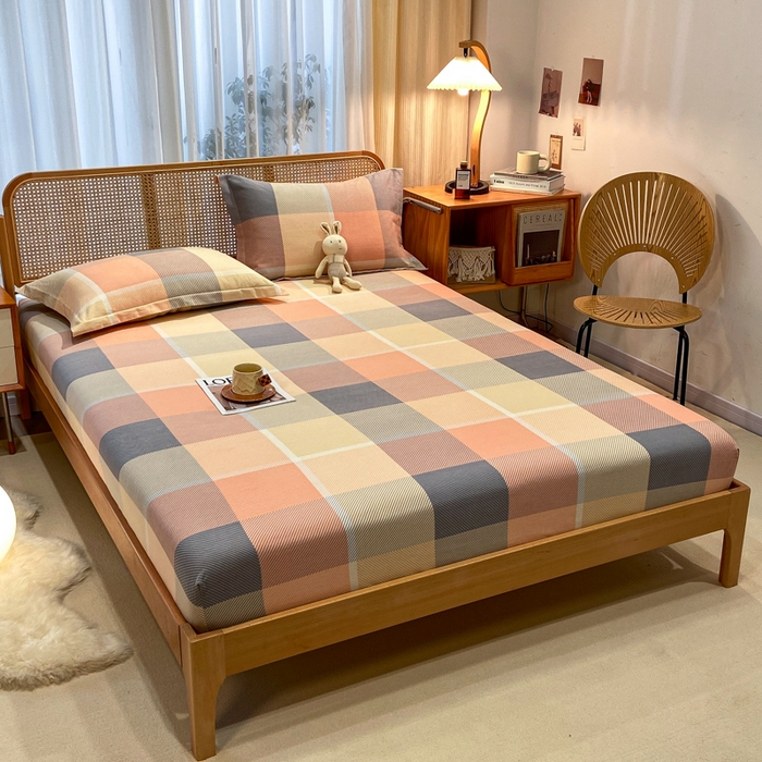 91家纺网 家纺一手货源 找家纺 丝芙妮家居（原乐视家纺） 2025新款全棉磨毛多规格单品套件系列-四件套 凯瑟琳