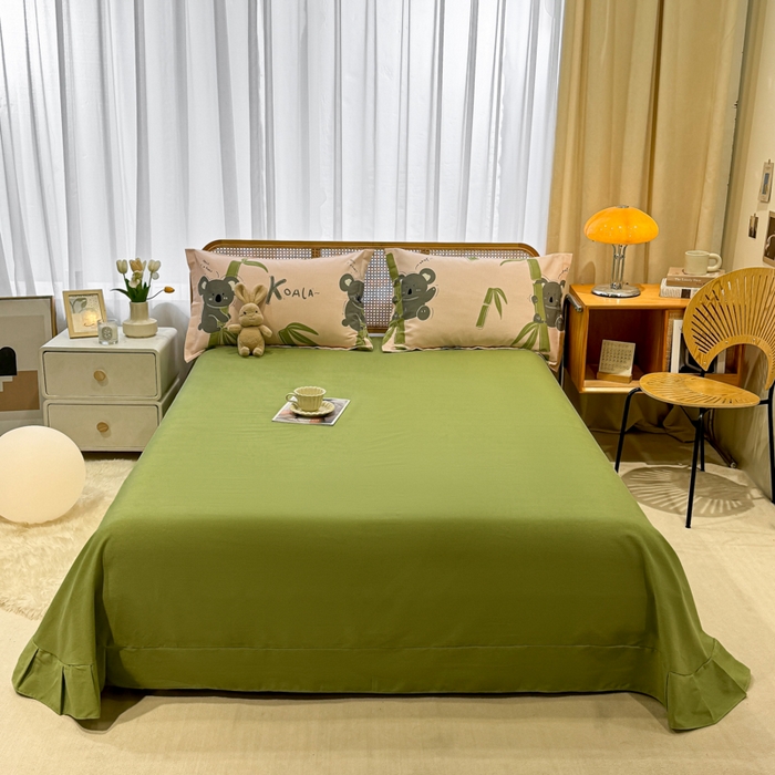 91家纺网 家纺一手货源 找家纺 丝芙妮家居（原乐视家纺） 2025新款全棉磨毛多规格单品套件系列-四件套 考拉