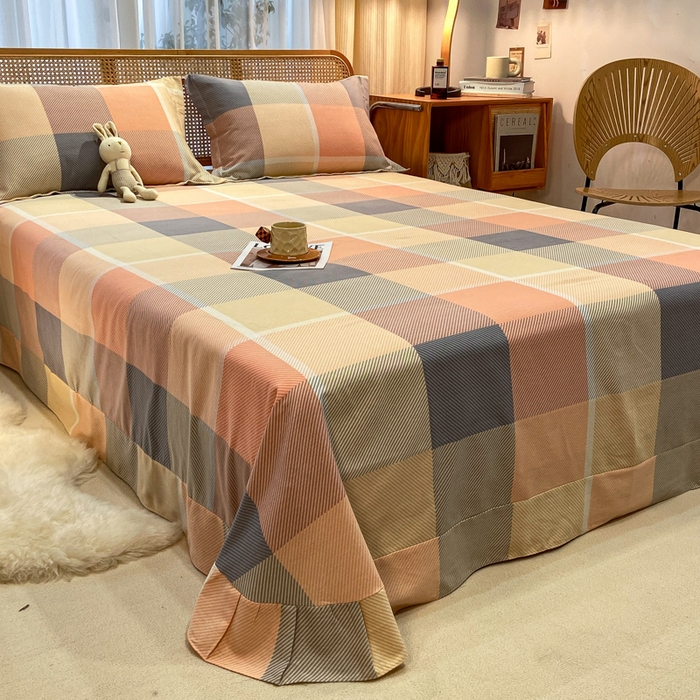 91家纺网 家纺一手货源 找家纺 丝芙妮家居（原乐视家纺） 2025新款全棉磨毛多规格单品套件系列-四件套 凯瑟琳