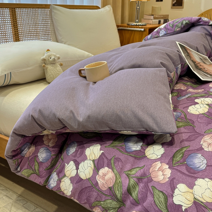 91家纺网 家纺一手货源 找家纺 丝芙妮家居（原乐视家纺） 2025新款全棉磨毛多规格单品套件系列-四件套 云汐