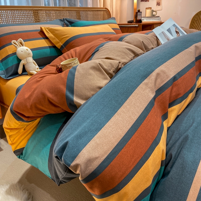 91家纺网 家纺一手货源 找家纺 丝芙妮家居（原乐视家纺） 2025新款全棉磨毛多规格单品套件系列-四件套 西海岸